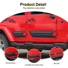 For 2007-2018 Jeep Wrangler JK 4-Door Version Car Door Anti Scratch Protective Panel Trim Cover (4 pcs) RT-TCZ