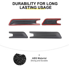 For 2007-2018 Jeep Wrangler JK 4-Door Version Car Door Anti Scratch Protective Panel Trim Cover (4 pcs) RT-TCZ