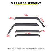 For 2007-2018 Jeep Wrangler JK 4-Door Version Car Window Sun Rain Visors Wind Rain Guard (4 pcs) RT-TCZ