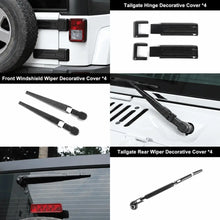 For 2007-2018 Jeep Wrangler JK 4-Door Version Full Set Exterior Decoration Hinges Trims Cover Kit (31 pcs) RT-TCZ