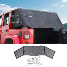 For 2007-2018 Jeep Wrangler JK 4-Door Version Rear Trunk Sunshade Mesh Insulation Net Cover RT-TCZ