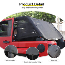 For 2007-2018 Jeep Wrangler JK 4-Door Version Rear Trunk Sunshade Mesh Insulation Net Cover RT-TCZ