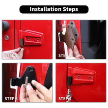 For 2007-2018 Jeep Wrangler JK 8/16 x Powder Coat Door Hinges Replaced Car Parts 2/4-Door RT-TCZ