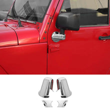 For 2007-2018 Jeep Wrangler JK Car Side Rearview Mirror Base Trim Cover Decor RT-TCZ