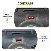 For 2007-2018 Jeep Wrangler JK Car Third High Mount Brake Light Sticker Cover Carbon Fiber RT-TCZ