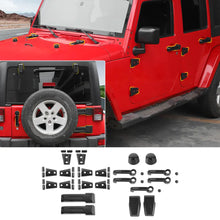 For 2007-2018 Jeep Wrangler JK Door Handle Hinge Cover Hood Rubber Head Cap Accessorie RT-TCZ