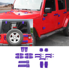 For 2007-2018 Jeep Wrangler JK Door Handle Hinge Cover Hood Rubber Head Cap Accessorie RT-TCZ