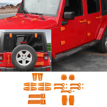 For 2007-2018 Jeep Wrangler JK Door Handle Hinge Cover Hood Rubber Head Cap Accessorie RT-TCZ