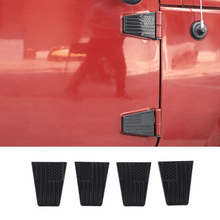 For 2007-2018 Jeep Wrangler JK Door Hinge cover Trim With USA Flag Pattern RT-TCZ