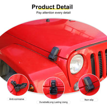 For 2007-2018 Jeep Wrangler JK Engine Hood Lock Catch Bracket Latches Buckle (2 pcs) RT-TCZ