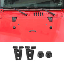 For 2007-2018 Jeep Wrangler JK Engine Hood Rubber Head Hood Hinge Cover Trim Kit (4 pcs) RT-TCZ