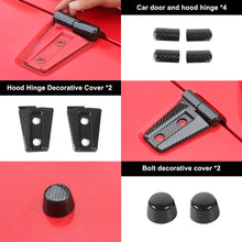 For 2007-2018 Jeep Wrangler JK Engine Hood Rubber Head Hood Hinge Cover Trim Kit (4 pcs) RT-TCZ