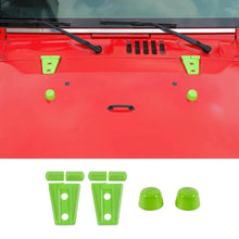 For 2007-2018 Jeep Wrangler JK Engine Hood Rubber Head Hood Hinge Cover Trim Kit (4 pcs) RT-TCZ