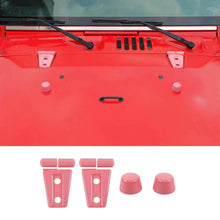 For 2007-2018 Jeep Wrangler JK Engine Hood Rubber Head Hood Hinge Cover Trim Kit (4 pcs) RT-TCZ