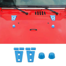 For 2007-2018 Jeep Wrangler JK Engine Hood Rubber Head Hood Hinge Cover Trim Kit (4 pcs) RT-TCZ