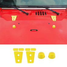 For 2007-2018 Jeep Wrangler JK Engine Hood Rubber Head Hood Hinge Cover Trim Kit (4 pcs) RT-TCZ