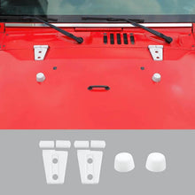 For 2007-2018 Jeep Wrangler JK Engine Hood Rubber Head Hood Hinge Cover Trim Kit (4 pcs) RT-TCZ