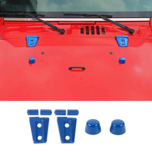 For 2007-2018 Jeep Wrangler JK Engine Hood Rubber Head Hood Hinge Cover Trim Kit (4 pcs) RT-TCZ