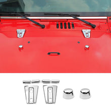 For 2007-2018 Jeep Wrangler JK Engine Hood Rubber Head Hood Hinge Cover Trim Kit (4 pcs) RT-TCZ