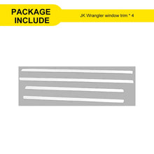 For 2007-2018 Jeep Wrangler JK Exterior Car Window Body Trim Strip Cover RT-TCZ