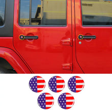 For 2007-2018 Jeep Wrangler JK Exterior Door Handle Push Button Cover Trim Decor (5 pcs) RT-TCZ
