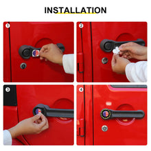 For 2007-2018 Jeep Wrangler JK Exterior Door Handle Push Button Cover Trim Decor (5 pcs) RT-TCZ