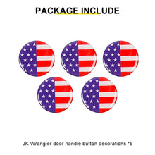 For 2007-2018 Jeep Wrangler JK Exterior Door Handle Push Button Cover Trim Decor (5 pcs) RT-TCZ