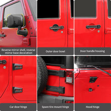 For 2007-2018 Jeep Wrangler JK Exterior Full Covers Trim Kit Accessories RT-TCZ