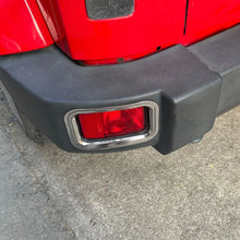 For 2007-2018 Jeep Wrangler JK Exterior Rear Fog Light Frame Trim Ring Cover (2 pcs) RT-TCZ