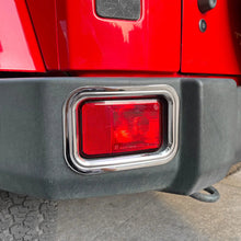 For 2007-2018 Jeep Wrangler JK Exterior Rear Fog Light Frame Trim Ring Cover (2 pcs) RT-TCZ