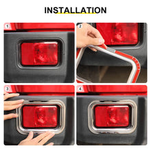 For 2007-2018 Jeep Wrangler JK Exterior Rear Fog Light Frame Trim Ring Cover (2 pcs) RT-TCZ
