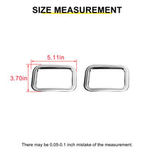 For 2007-2018 Jeep Wrangler JK Exterior Rear Fog Light Frame Trim Ring Cover (2 pcs) RT-TCZ
