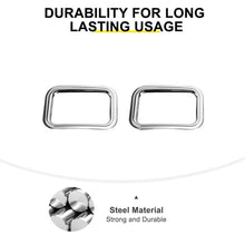For 2007-2018 Jeep Wrangler JK Exterior Rear Fog Light Frame Trim Ring Cover (2 pcs) RT-TCZ