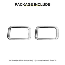 For 2007-2018 Jeep Wrangler JK Exterior Rear Fog Light Frame Trim Ring Cover (2 pcs) RT-TCZ