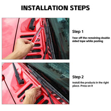 For 2007-2018 Jeep Wrangler JK Exterior Windshield Hinge Cover Trim Decor RT-TCZ