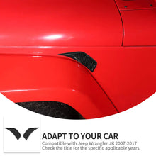 For 2007-2018 Jeep Wrangler JK Front Fender Leaf Plate Air Vent Cover Trim RT-TCZ