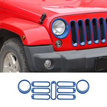 For 2007-2018 Jeep Wrangler JK Front Grill Inserts & Headlight Trim Bezels RT-TCZ