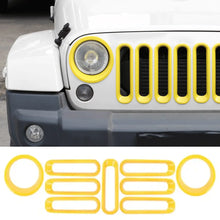 For 2007-2018 Jeep Wrangler JK Front Grill Inserts & Headlight Trim Bezels RT-TCZ