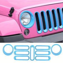 For 2007-2018 Jeep Wrangler JK Front Grill Inserts & Headlight Trim Bezels RT-TCZ