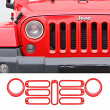 For 2007-2018 Jeep Wrangler JK Front Grill Inserts & Headlight Trim Bezels RT-TCZ