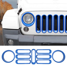 For 2007-2018 Jeep Wrangler JK Front Grill Inserts & Headlight Trim Bezels RT-TCZ