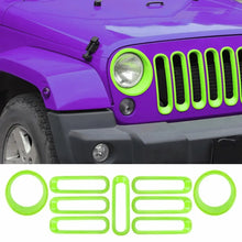 For 2007-2018 Jeep Wrangler JK Front Grill Inserts & Headlight Trim Bezels RT-TCZ