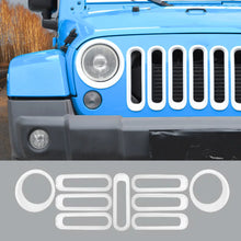 For 2007-2018 Jeep Wrangler JK Front Grill Inserts & Headlight Trim Bezels RT-TCZ