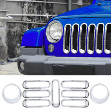 For 2007-2018 Jeep Wrangler JK Front Grill Inserts & Headlight Trim Bezels RT-TCZ