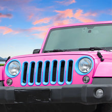 For 2007-2018 Jeep Wrangler JK Front Grill Inserts & Headlight Trim Bezels RT-TCZ