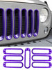 For 2007-2018 Jeep Wrangler JK Front Grille Insert Frame Trim Ring RT-TCZ