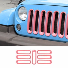 For 2007-2018 Jeep Wrangler JK Front Grille Insert Frame Trim Ring RT-TCZ
