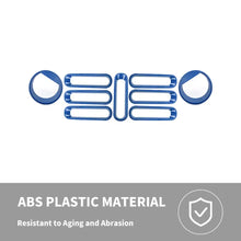 For 2007-2018 Jeep Wrangler JK Front Grille Insert & Angry Eyes Headlight Bezels Trim RT-TCZ