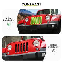 For 2007-2018 Jeep Wrangler JK Front Grille Mesh Insert Cover Trim Decor（7 pcs） RT-TCZ