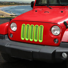 For 2007-2018 Jeep Wrangler JK Front Grille Mesh Insert Cover Trim Decor（7 pcs） RT-TCZ